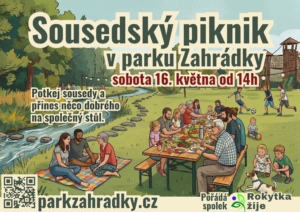 Pozvánka na sousedský piknik v parku Zahrádky